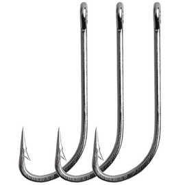 Saltwater Fishing Hooks, 50pcs O'shaughnessy Stainless Steel Saltwater Long Shank Fishing Hook Extra Strong Forged Metal Hooks Size 1/0-10/0 (50pcs 3/0)