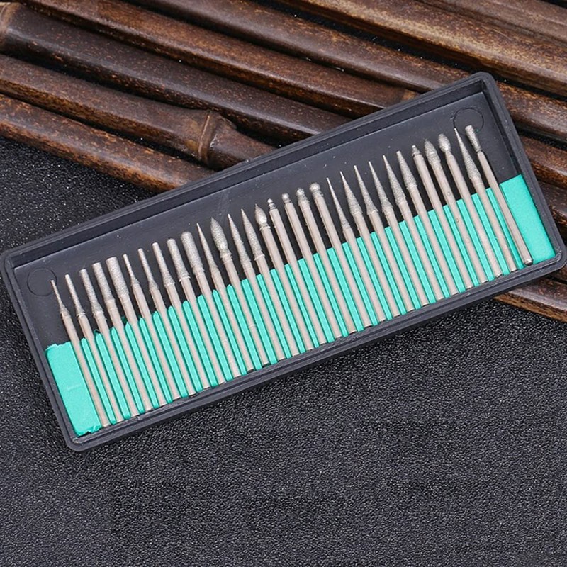 Ryoma Diamond Burr Bits, Carving Burr Bits Drill Kit for