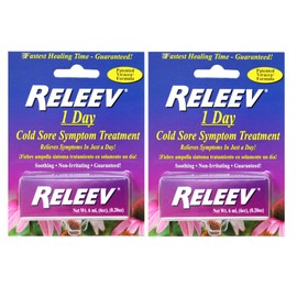 RELEEV 1 Day Cold Sore Treatment 6 mL (Pack of 2)