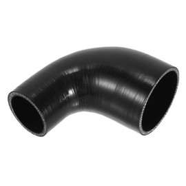 X AUTOHAUX 1 Pcs 51-76mm 2.01"-2.99" ID 102mm 4.02" Length 90 Degrees Black Car Silicone Hose Coolant Hose Universal
