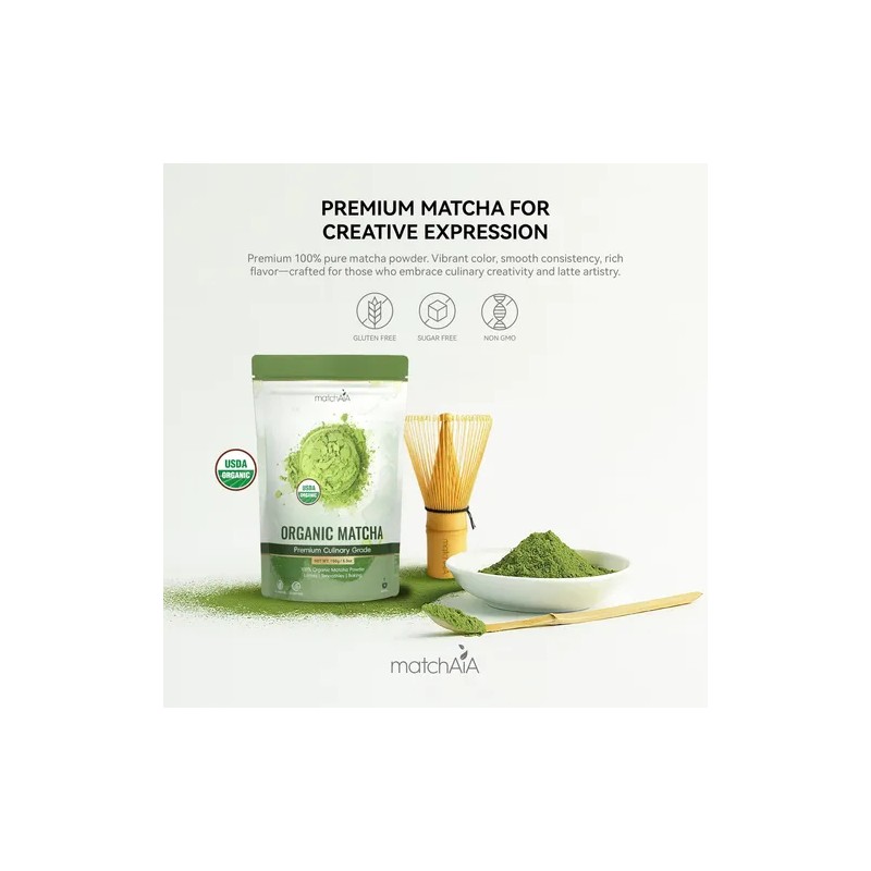 Matchaia Té Verde Matcha Orgánico En Polvo 150 G