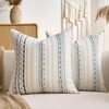 DAPTSY Boho Throw Pillow Covers Striped Pillow Covers 18x18 Inch
