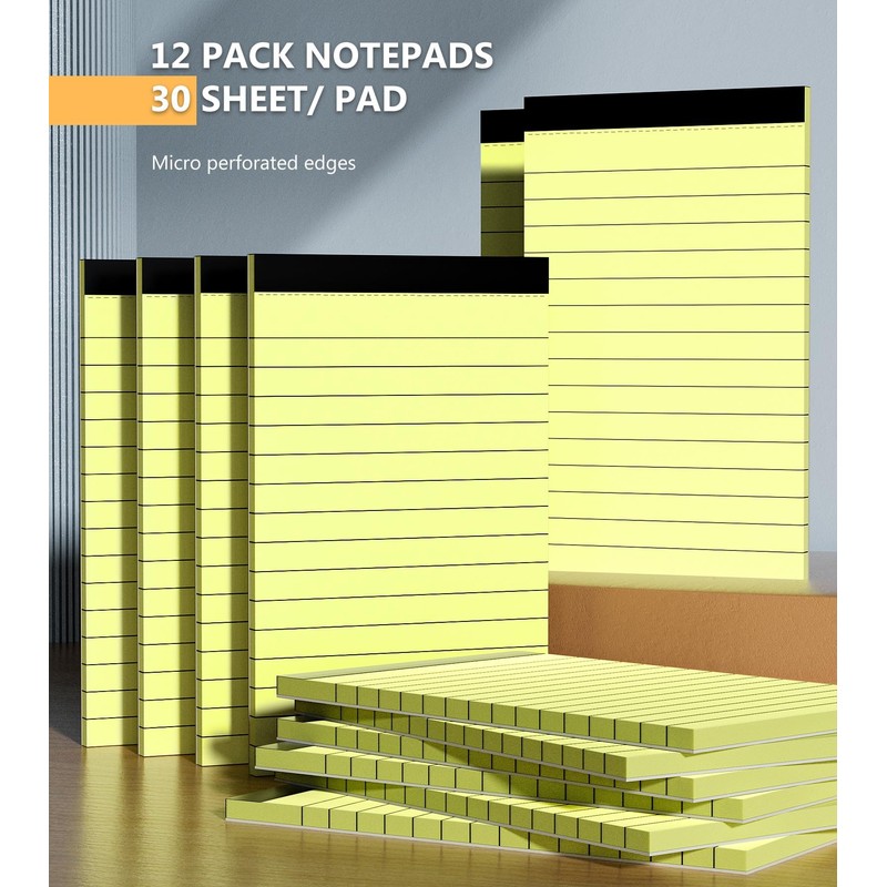 12 Pack Note Pads 3x5 Inch, Small Notepad, Pocket Notepads