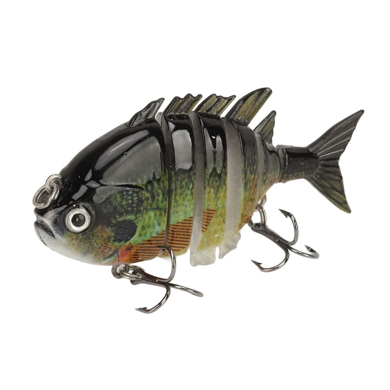 Segmented Fishing Lure Hard 6 Sections with High Carbon Treble
