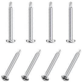 50 PCS Stainless Steel Round Head Drilling Self Tapping Screws for Metal (M4.2 * 32mm)