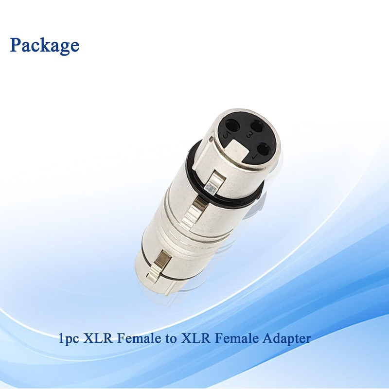 Voluty Tek Dual XLR Female Adapter 3 Pin XLR Female