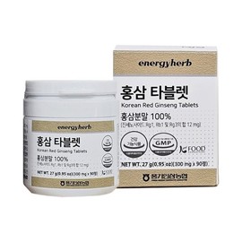 Hwangpungjeong 풍기인삼농협 에너지허브  홍삼타블렛 27g Punggi Ginseng Agricultural Cooperative Energy Hub Red Ginseng Tablet 27g