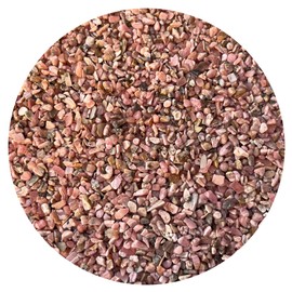 Wholesale Natural Semi Tumbled Rhodochrosite Gemstone Chips, Crushed Mini Crystals, Undrilled Crystal Chips (Rhodochrosite, 0.25 Pound)