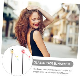 Beavorty 8 Pcs Hairpin Chinese Chopsticks Classic Hair Fork Hair Chopsticks Hair Gems for Women Hair Accessory for Women Tassel Hair Stick Chinese Hair Stick Miss Lotus Wood Vintage China