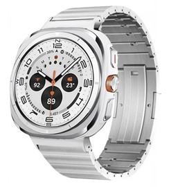 Synsing No Tool Needed Titanium Bands Compatible with Galaxy Watch 7 Ultra 47mm, No Gap Design Titanium Metal Strap Wristband Accessory for Galaxy Watch 7 Ultra 47mm,Grey