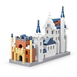 GOTIMON Micro Mini Architecture Swan Castle Building Block Set, 493 Pieces, Construction Toy for Adults and Children