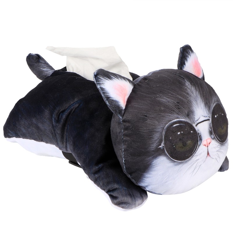 Tissue Box 3D Cat Dog Shaped Car Cartoon Hanging Tissue