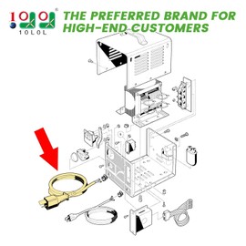 10L0L 36 Volt 2-Prong DC Charger Cord with Plug for Club Car DS, EZGO and COLUMBIA Electric Models, OEM 101643301, 1013076, 66063-69B, 14835-G1