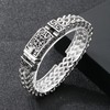 Azubpi Men's 316 Stainless Steel Gothic Viking Bracelet - Flower
