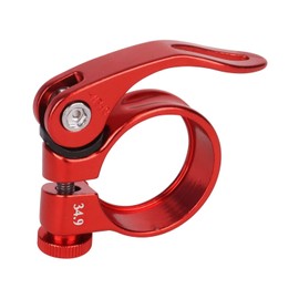YANRUHFL Bike Bicycle Quick Release SeatPost Clamp 34.9mm 31.8mm MTB Bike Road Bike Casual Bike Seatpost Clamp (Red, 34.9mm)
