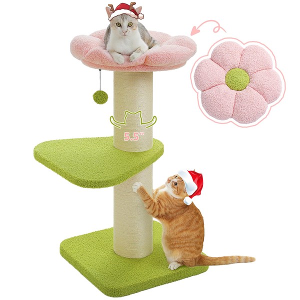 PEQULTI 36'' Cat Tree, XL Cat Scratching Post for Large