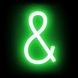 SpellBrite LED Ampersand | Build Changeable DIY Signs with Green LED Characters | Additional Components Necessary to Illuminate | 6.3” tall