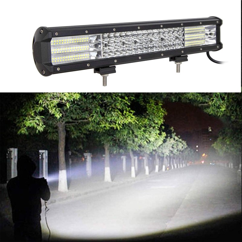 AUXTINGS 18 inch 450W 4 Row LED Light Bar Work
