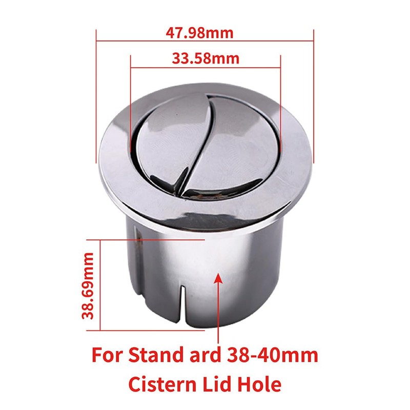 AH0002100R Compatible with Roca D1D Dual Flush Push Button &