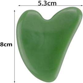 LeTradeJP Cassa Plate, Natural Stone, Beauty Care Tool, Small Facial (Ruri), Face Lift, Small Face, Casse, Scalp, Beauty Care Tool (Green), Unisex, Convenient to Carry