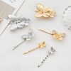 6pcs luxury hair clip crystal snowflake hair clip wedding hair