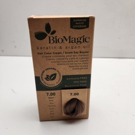 BioMagic Keratin & Argan Oil 7.00 Blonde Ammonia Free Hair Color Cream