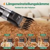 Gimars 3-in-1 Upgraded 4-Speed Dog Clipper, 7000 rpm for Thick