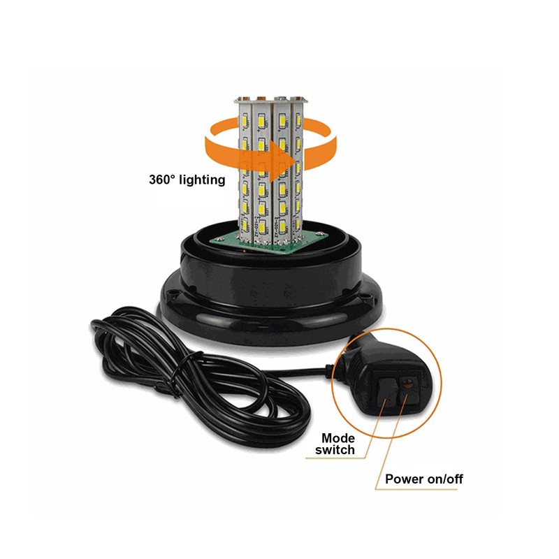 FXETRNL Round Roof Top Strobe Light - High Visibility 60