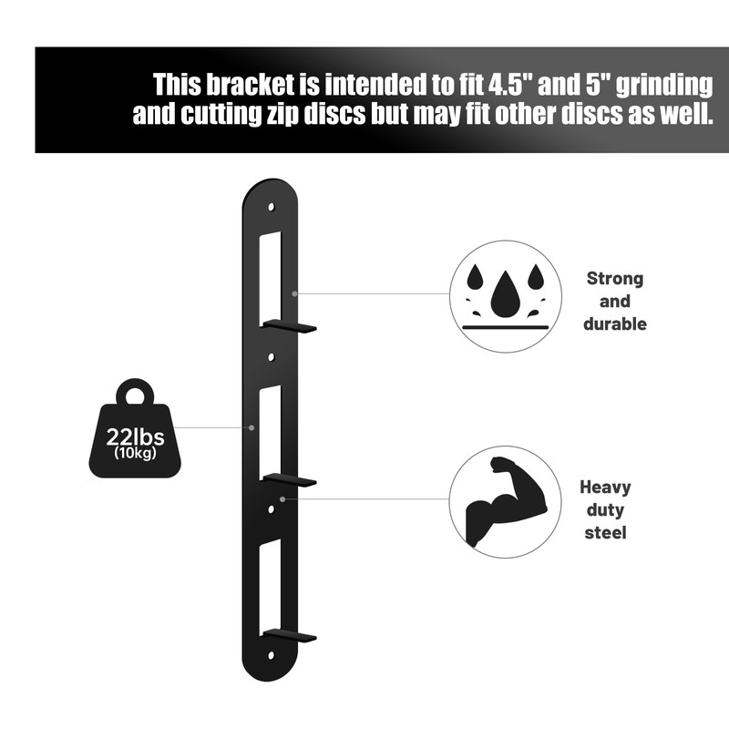 RIMLUFE 2PCS Grinding Disc Rack,Angle Grinder Cutting Disc Hook Wall