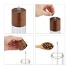 Relaxdays Salt and Pepper Mill Set of 2 Coasters, Ceramic