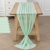flohar 6Pack 9ft Chiffon Table Runner 14x108 Inch Sheer Romantic