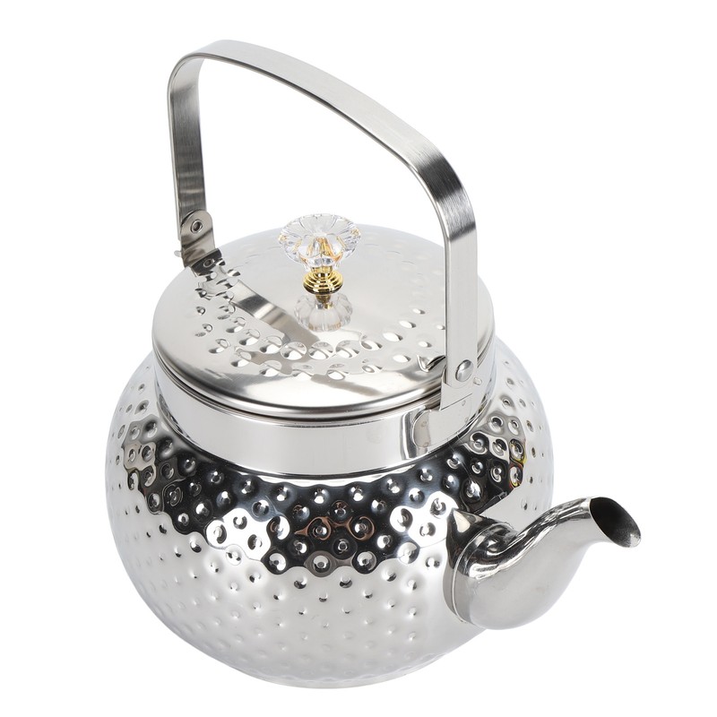 Stainless Steel Teapot with Removable Filter Metal Tea Kettle Coffee