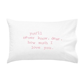 Oh, Susannah You'll Never Know, Dear, How Much I Love You. Pink 20x30 Inch You are My Sunshine Pillowcase Kids Room Decor