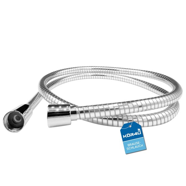 kör4u Chromflex Shower Hose 1.25 m, Six-Layer Design Plastic Hose,