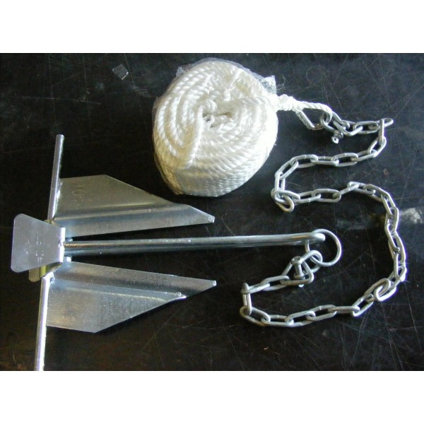 Marpac 7-2303 Poseidon Slip-Ring 10 Lbs Anchor KIT Rope 3/8-Chain