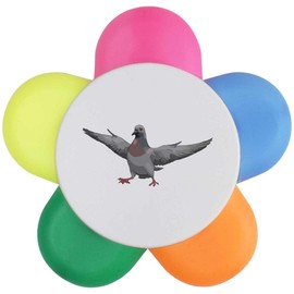 'Pigeon with Attitude' Flower Shape Highlighter Pen (HL00033289)