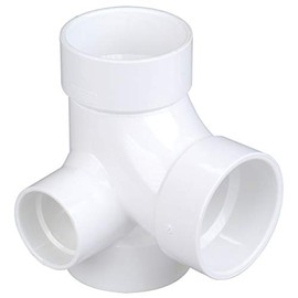 4872 4X4X4X2 PVC TEE W/Right INL PVC