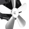 Wall Mounted Fireplace Fan 5 Blade Heat Powered Wood Stove