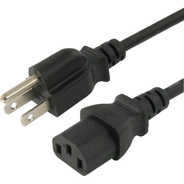 eeTao 3-Prong 110 V- 240 V AC Power Cord Compatible