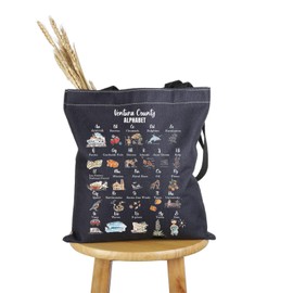 PWHAOO Ventura California Gift Ventura County Alphabet Tote Bag Ventura County Vacation Trip Handbag Ventura County Merch (Ventura County Alphabet T)