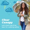 totes Kids Clear Bubble Umbrella with Dome Canopy, Lightweight Design,