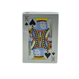 Unbranded Playing Cards Ace, Queen, King Refillable Butane Lighter - E