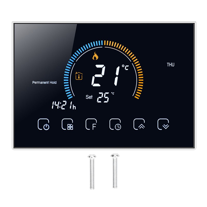 Intelligent Thermostat with LCD Touch Screen Temperature Controller for Home