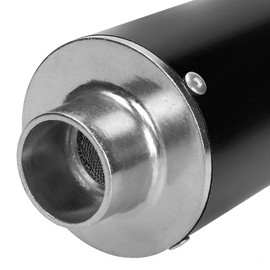 FVRITO High Performance Big Bore Exhaust Muffler Silencer Head Pipe Full System with Hardware Parts Fit for Honda XR50 CRF50 Chinese 70cc 110cc 125cc SSR Taotao SDG Coolster Apollo Dirt Pit Bike Black