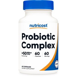 Nutricost Nutricost Probiotic Complex - 50 Billion CFU, 60 Capsules - Probiotic for Men and Women - Vegetarian Capsules, Non-GMO, Gluten Free