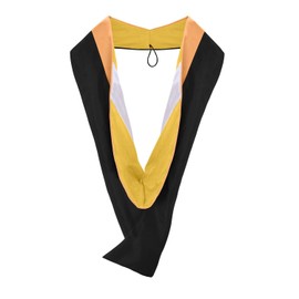 Endea Graduation Masters Hood for Nursing College Degrees - University Academic Regalia Hood - Unisex (Apricot/Gold/White)