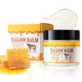 Bálsamo De Sebo De Res Y Miel Premium Para La Piel, Hidratante Natural De Sebo Para Rostro Y Cuerpo, Loción Batida De Sebo De Res Para El Cuidado De L