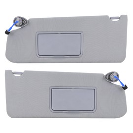 Kefly Left Driver & Right Passenger Side Sun Visor Compatible with Honda Pilot 2009-2015 Sunshade Replace 83280-SZA-A01ZA 83230-SZA-A01ZA (Gray)