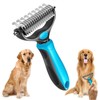 Dog Deshedding Brush – 2in1 Stainless Pet Deshedding Brush Dog,