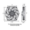 DERALE # 16508 Tornado Series Electric Fan: 8''